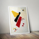 Peinture acrylique abstraite avant-garde russe
