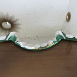 Bevelled mirror free form art deco years 40/50 - 48x35cm