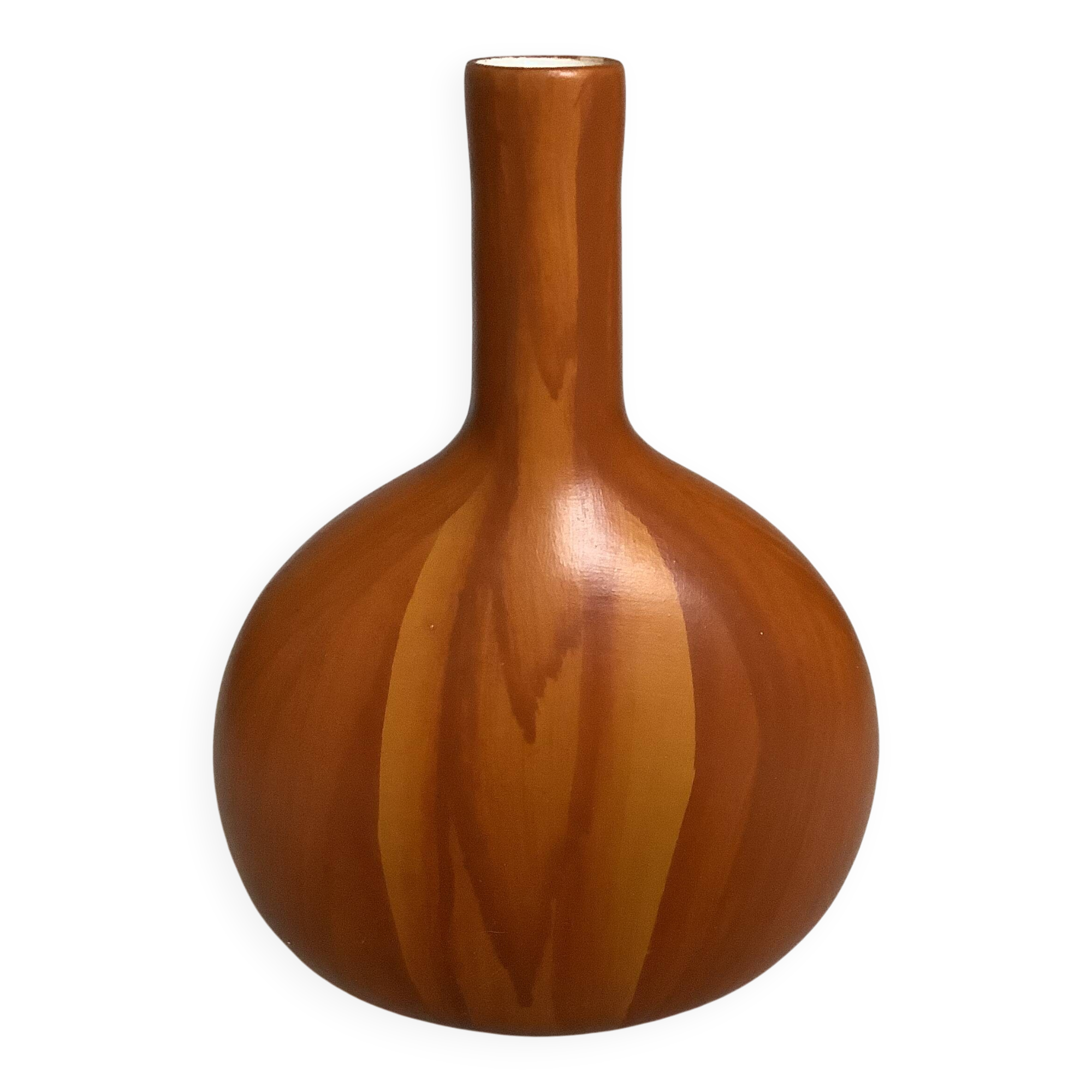 Imitation wood bottle vase