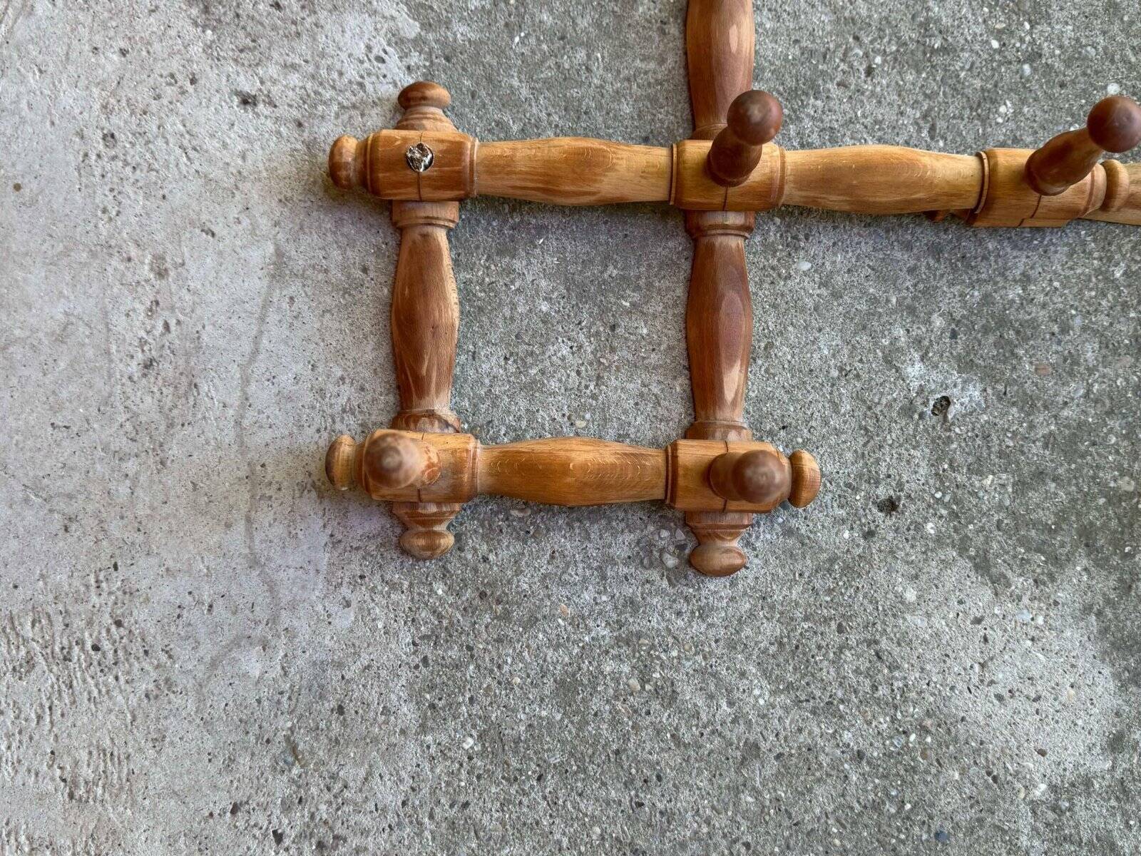 Wall mounted coat rack, 1930s