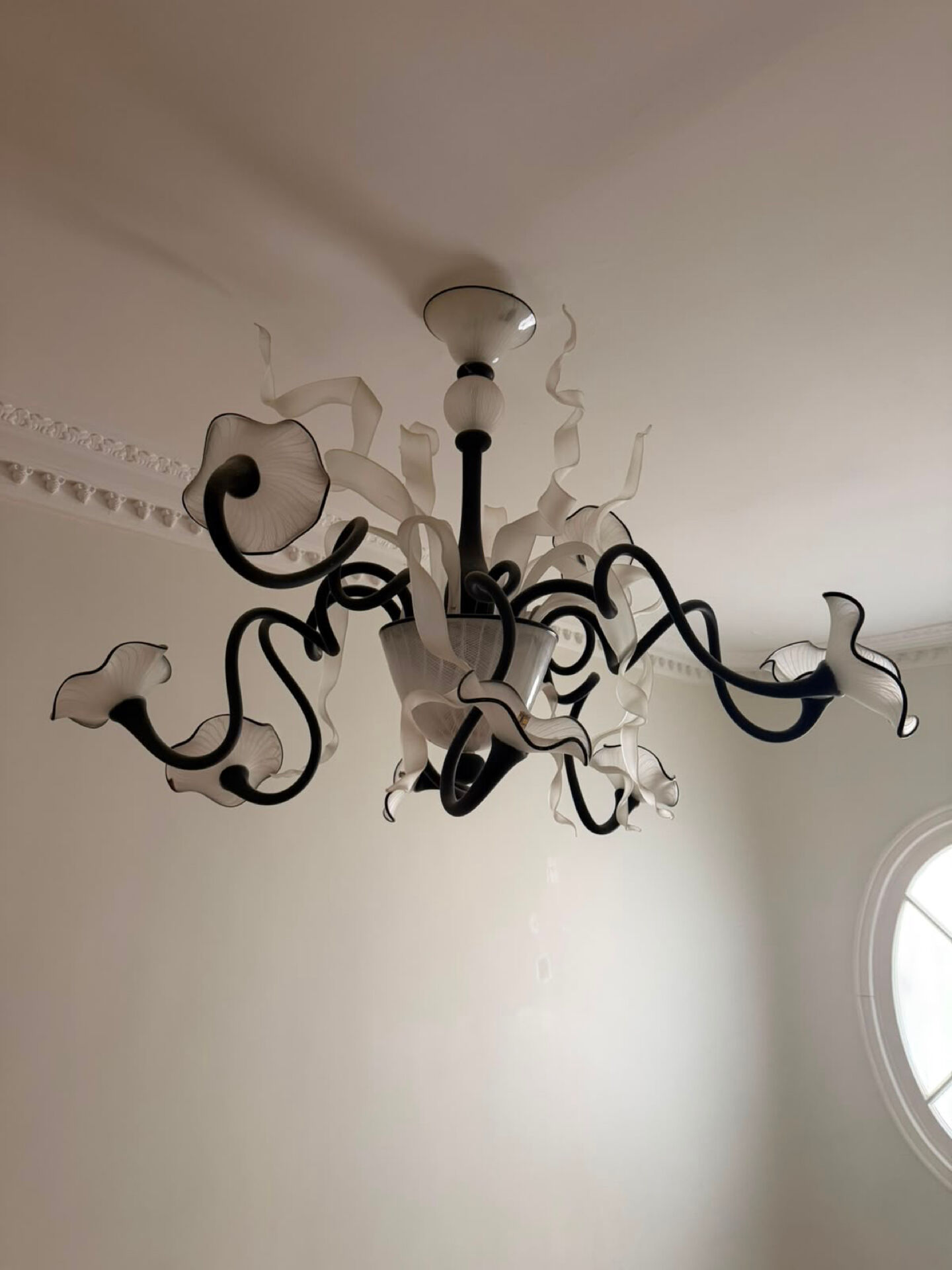 Murano chandelier - modern design - superb - warm white LED