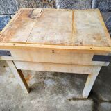 Old butcher's bill in solid beech