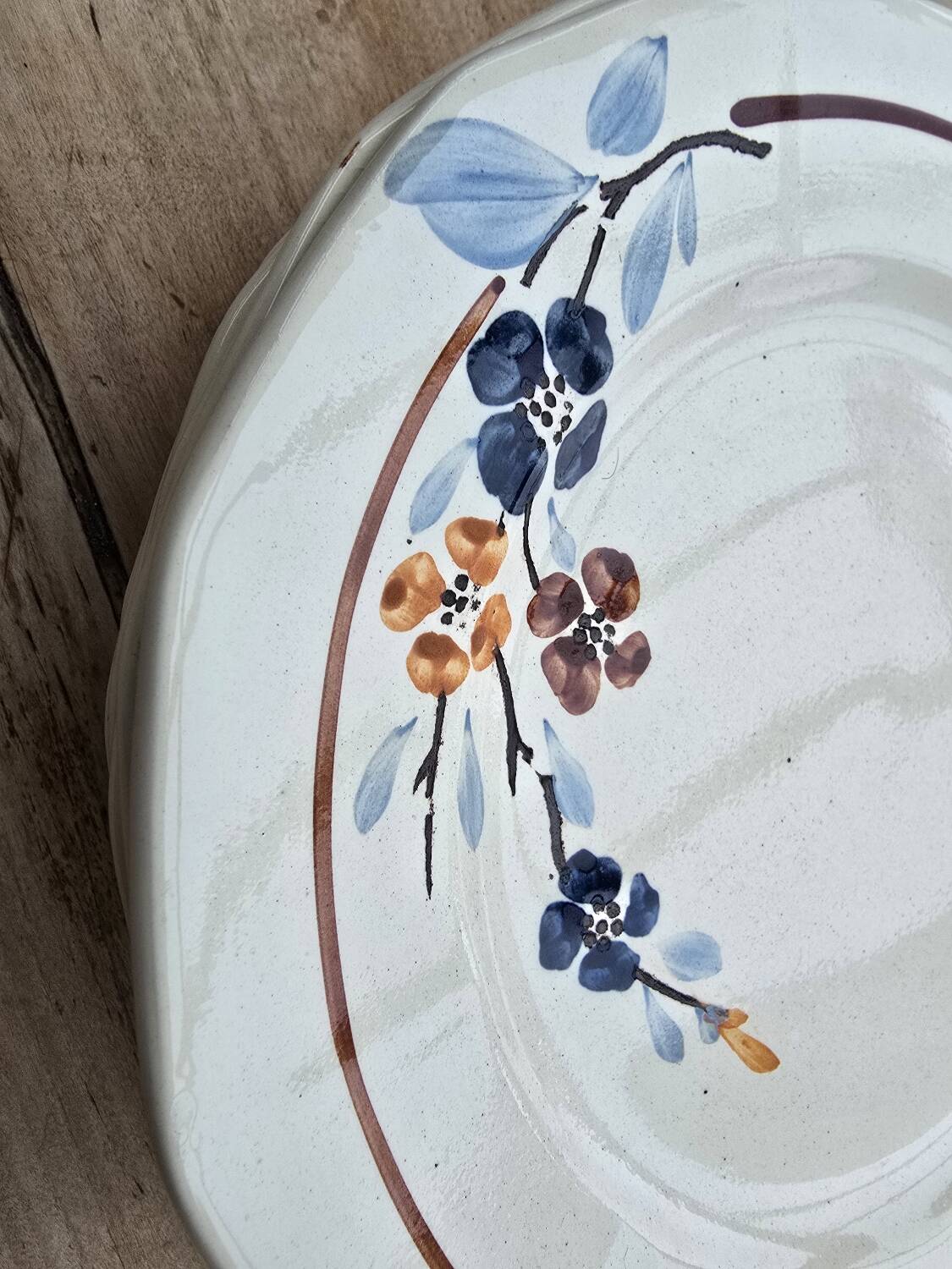 9 Sarreguemines plates model 5041