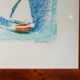 Vintage lithograph by Enrico Paolucci (1901-1999) – Beach motif – Colourful work, 70s style, wall art, unique decoration, gift idea.