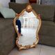 Antique baroque rococo mirror in gilded wood 77*47 cm
