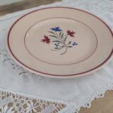 Round dish 30s earthenware K&G Lunéville model Denise
