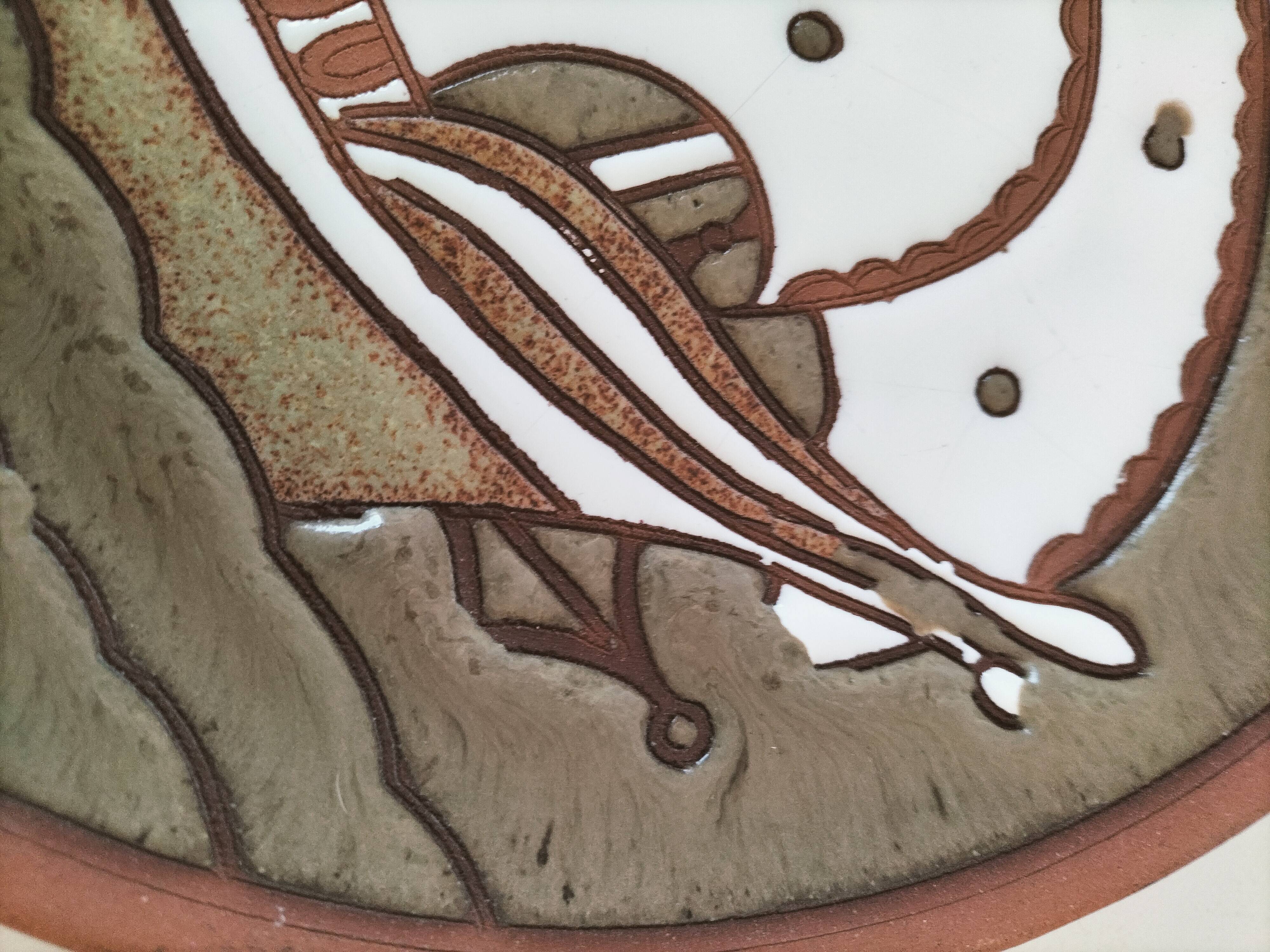 Duo plates Dakas Rhodes antique boats – handmade ceramics