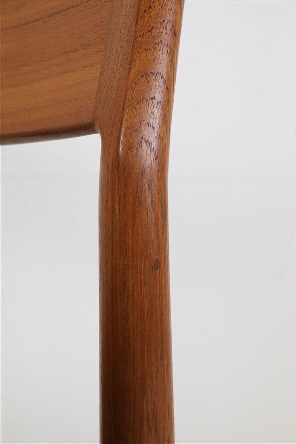 High-quality “418” chair by Arne Vodder for Sibast / teak / genuine leather / Mid-Century Danish Modern design / 1960s
