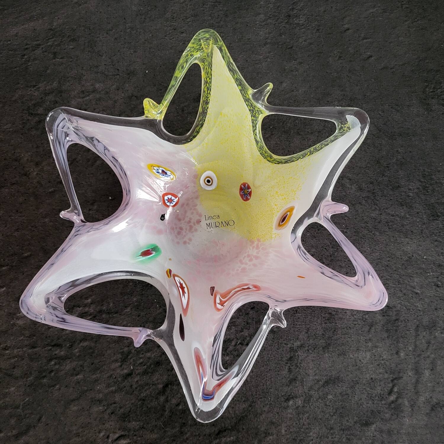 Etoile de mer en verre de Murano vintage en excellent état