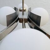 Chandelier of 4 space-age opalines