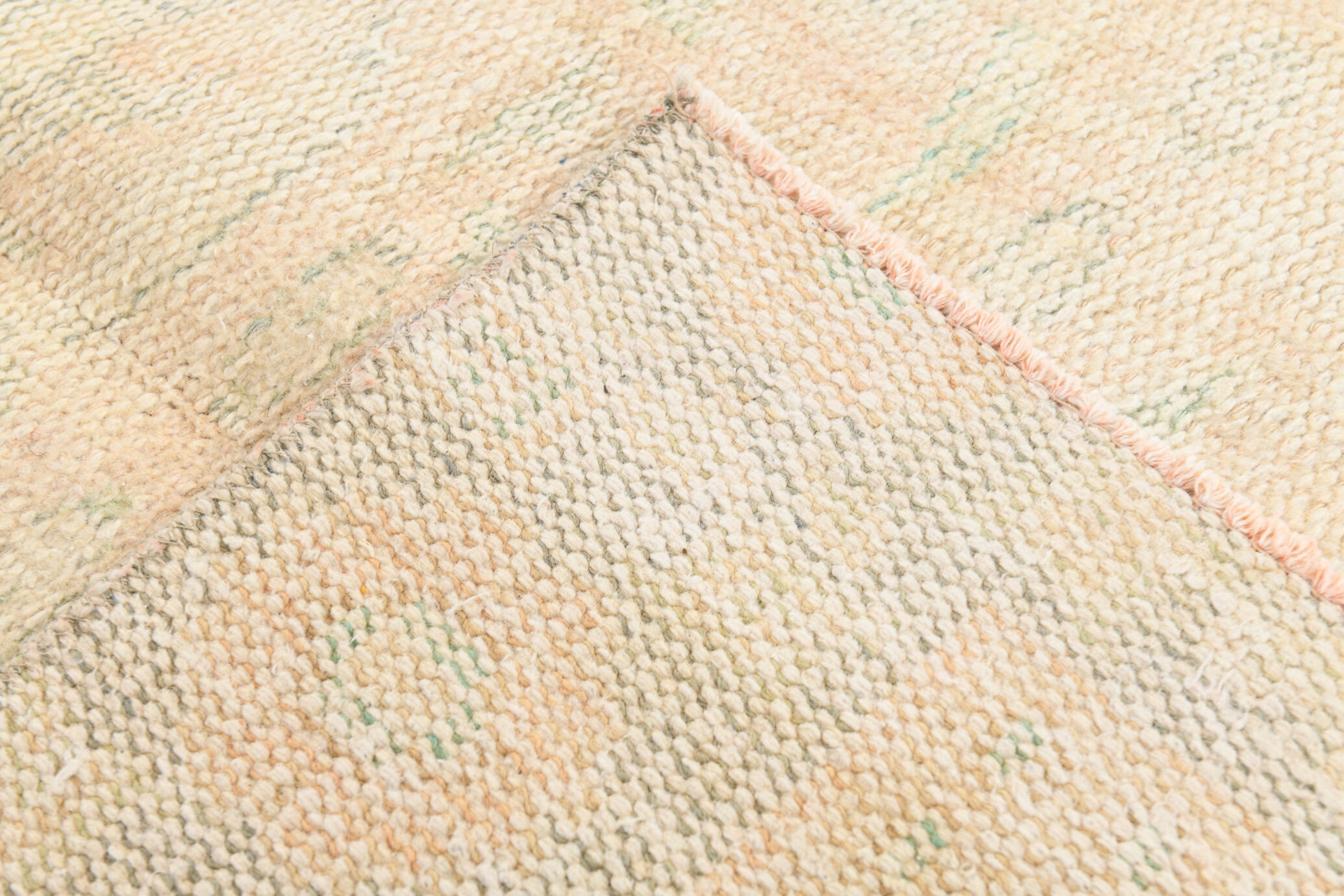 5x9 cream & beige oriental vintage rug 157x268cm