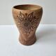 Ceramic vase with floral pattern - signed Fonck & Matéo Vallauris