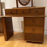 Dressing table and 2 bedside tables in Djibouti walnut