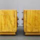 Pair of 1940s Czechoslovak Art Deco nightstands with painted maple imitation finish