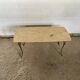 Table basse marbre base laiton vintage 1950