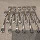 12 silver-plated metal cake forks by Ercuis silversmiths, Contours pattern