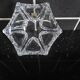 Star-shaped crystal bowl by Daum – With original label