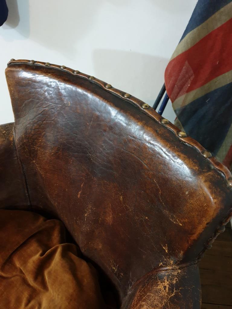 Fauteuil club cuir