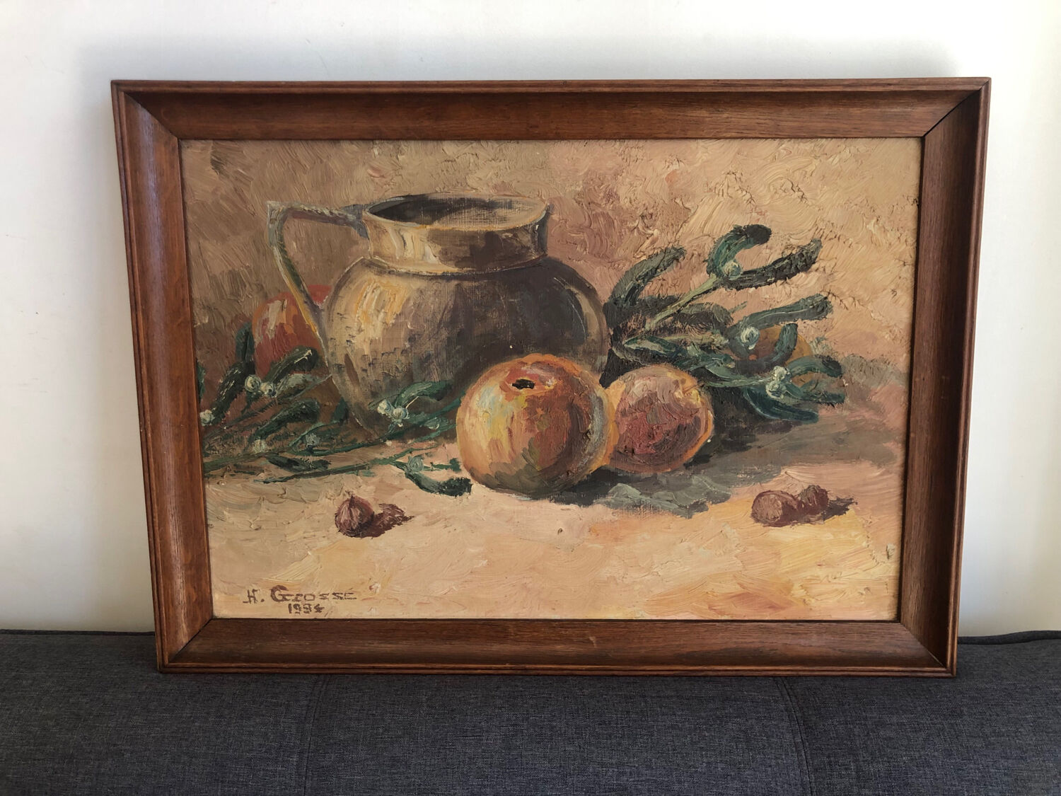 Still life with apples