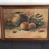 Still life with apples