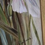 Oil on cardboard The Irises