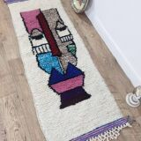 Handcrafted moroccan berber rug 172 x 65 cm