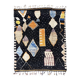Tapis berbère Beni Ouarain Mrirt artisanal, Maroc