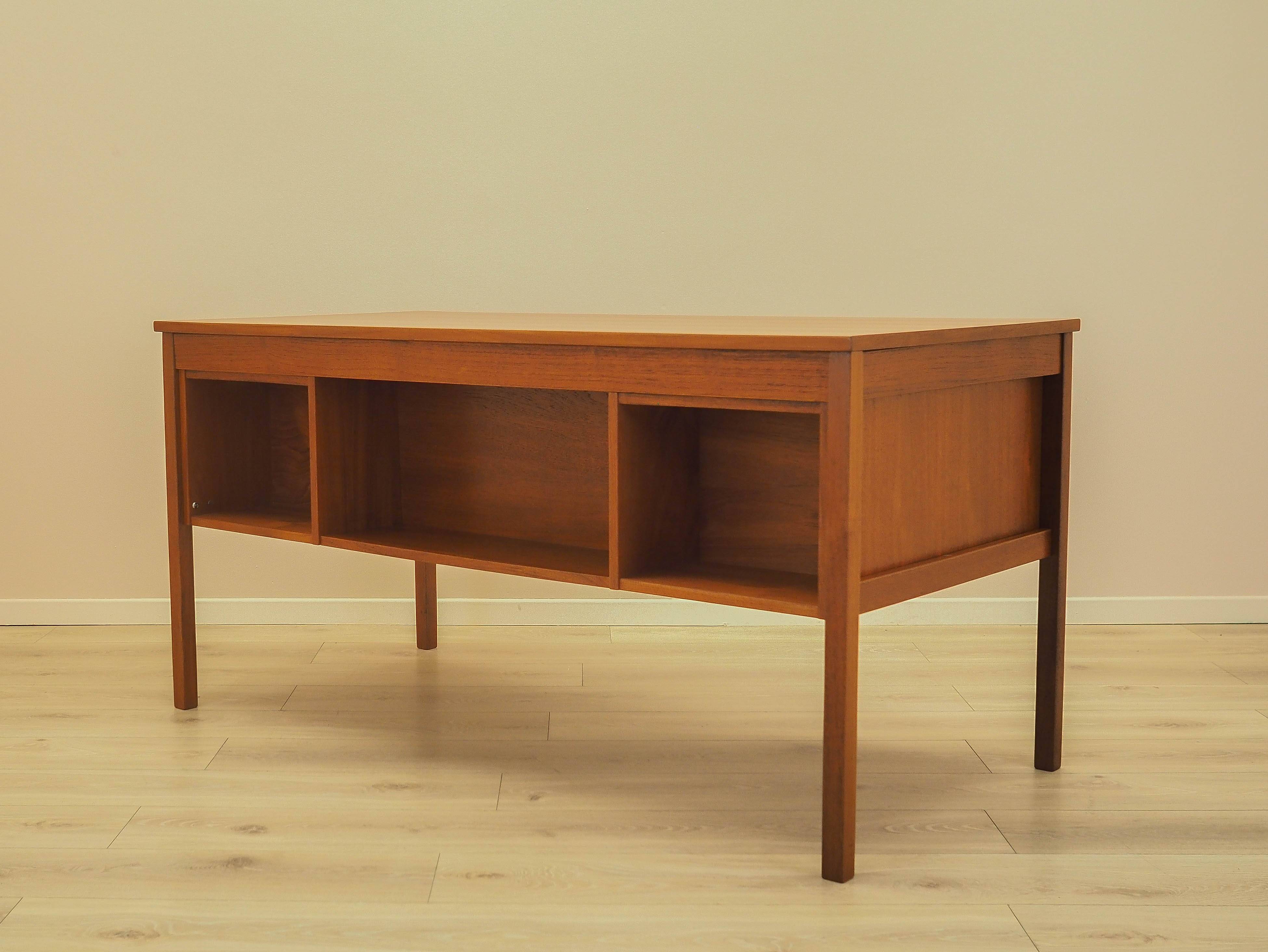 Teak desk with drawers, Denmark, 1960s