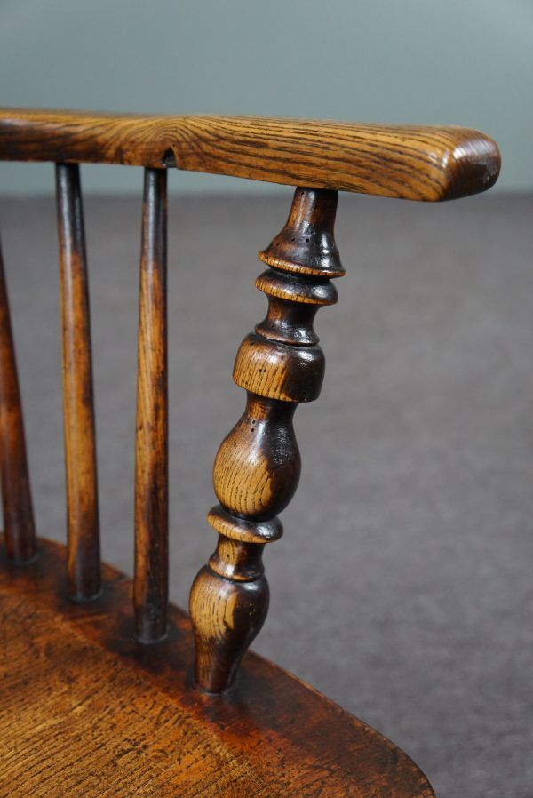 Antique English Windsor chair, high backrest, 18th century