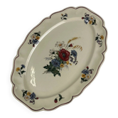 Oval dish "Agreste" Sarreguemines, 20th century.