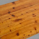 Solid pine table by Christian Durupt, 1970s