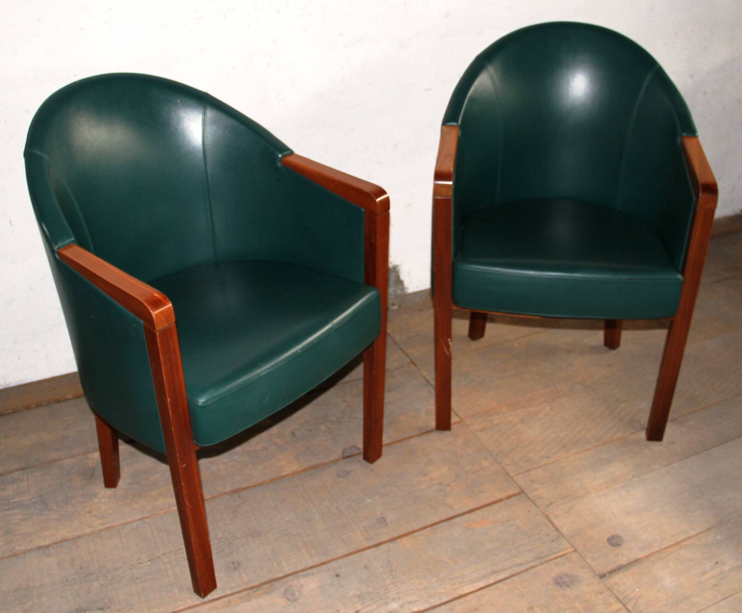 Paire de fauteuils Diamond Noce Pelle, Poltrona Frau