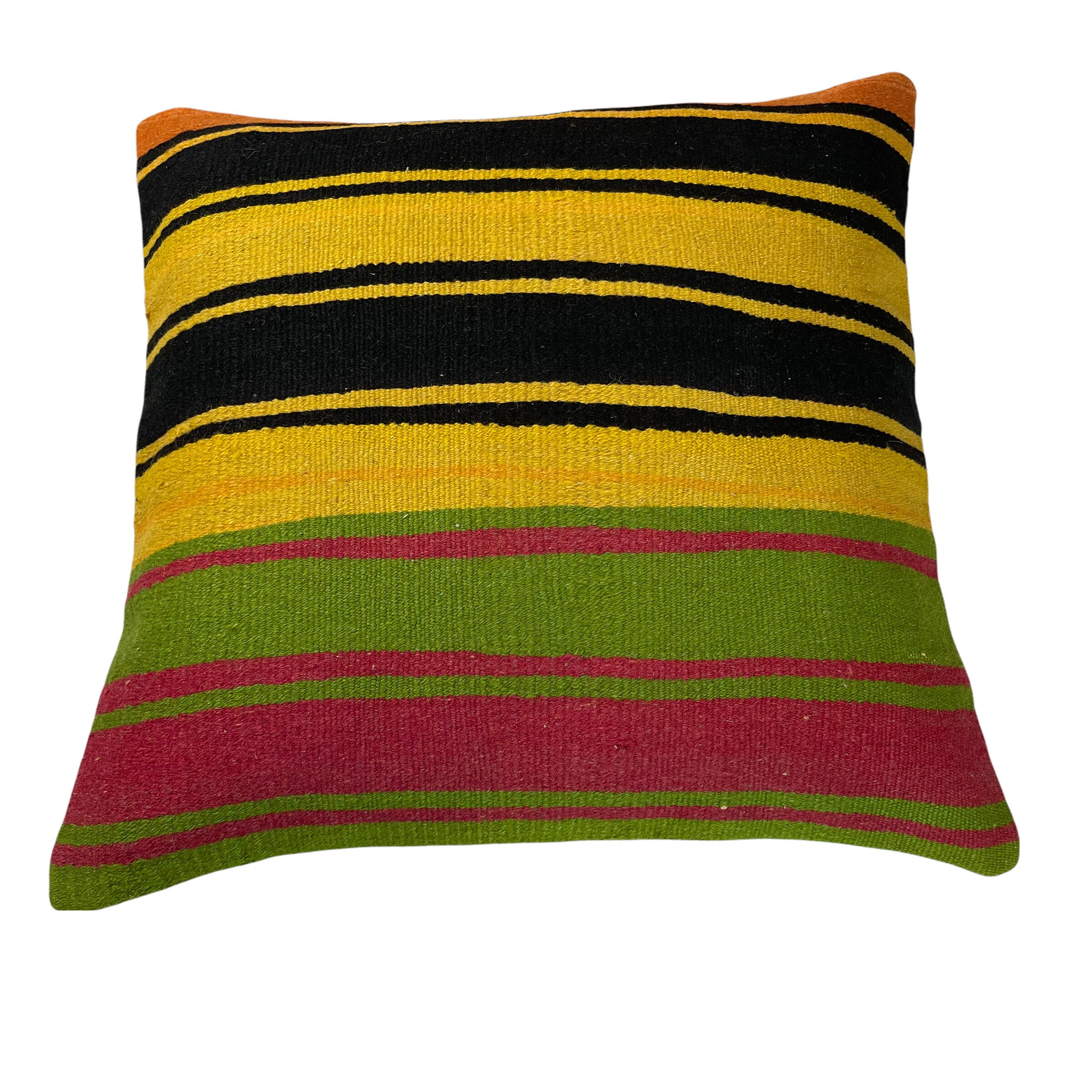 Vintage turkish kilim cushion cover, 60x60 cm