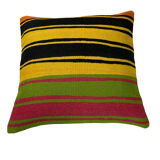 Vintage turkish kilim cushion cover, 60x60 cm