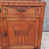 Art Deco period carved oak sideboard