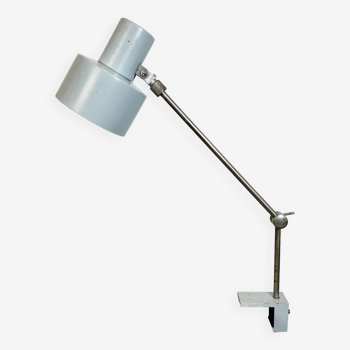 Grey Industrial Factory Office Desk Lamp from Elektrosvit, 1970s