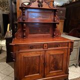 Saint Hubert 19th century sideboard in solid walnut Napoleon III