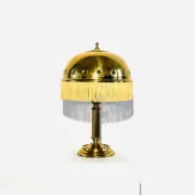 Lampe de table en laiton en forme de champignon par Sölken Leuchten, Allemagne, vers les années 1960.