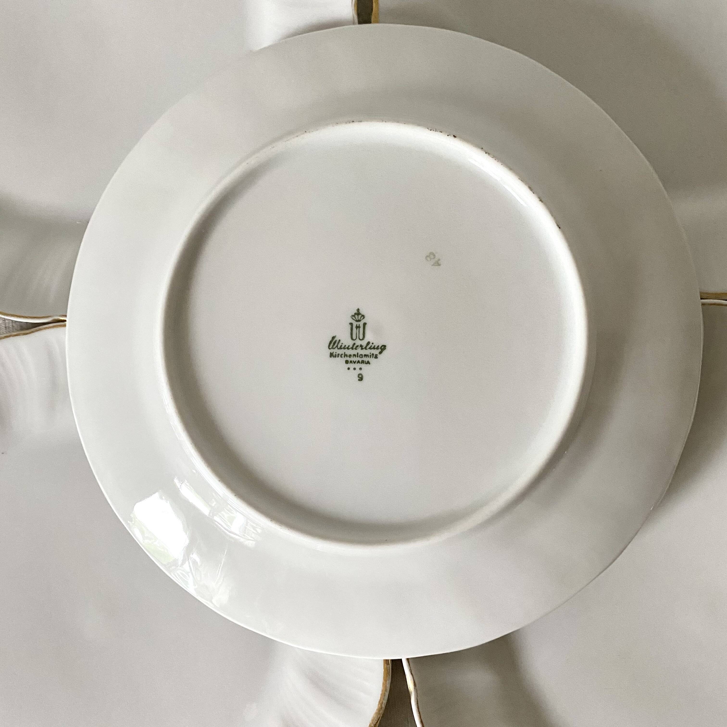 Bavaria Winterling Porcelain Dessert Plates