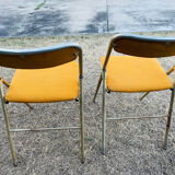 Lot de 2 chaises pliante vintage Plichaise Souvignet
