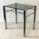 Vintage 70's chrome and smoked glass side table