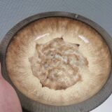 Delicious partially glazed ceramic dish 1970-80s