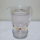 Pitcher in frosted glass and gilding 1 liter