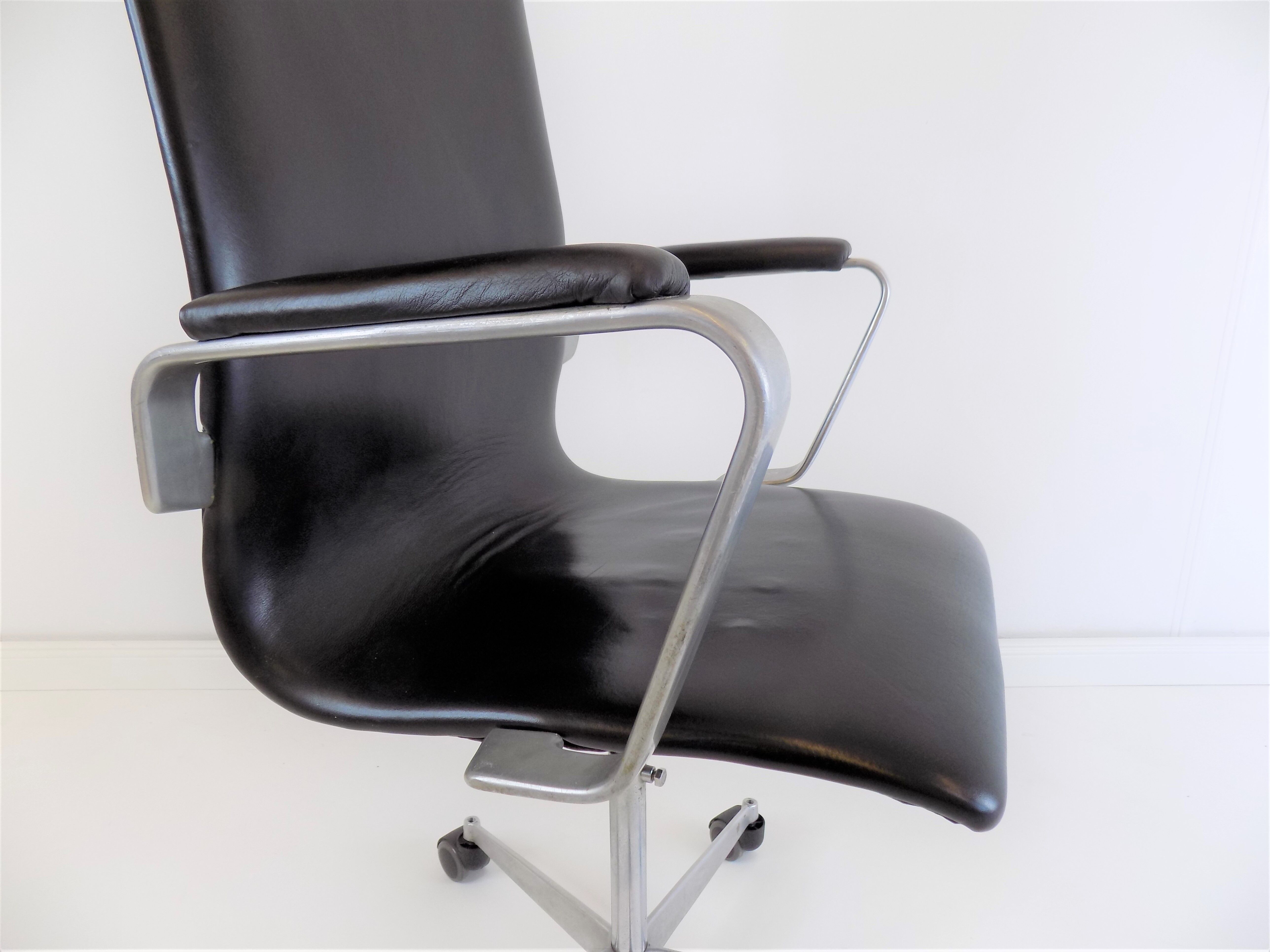 Chaise de bureau Oxford par Arne Jacobsen, Fritz Hansen