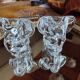 Pairs empty pockets / ashtray elephants crystal valves