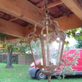 lustre lanterne laiton plafonnier