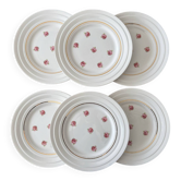 Lot of 6 dessert plates Saint-Amand Sècheror | Vintage porcelain