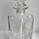 70s glass whiskey decanter