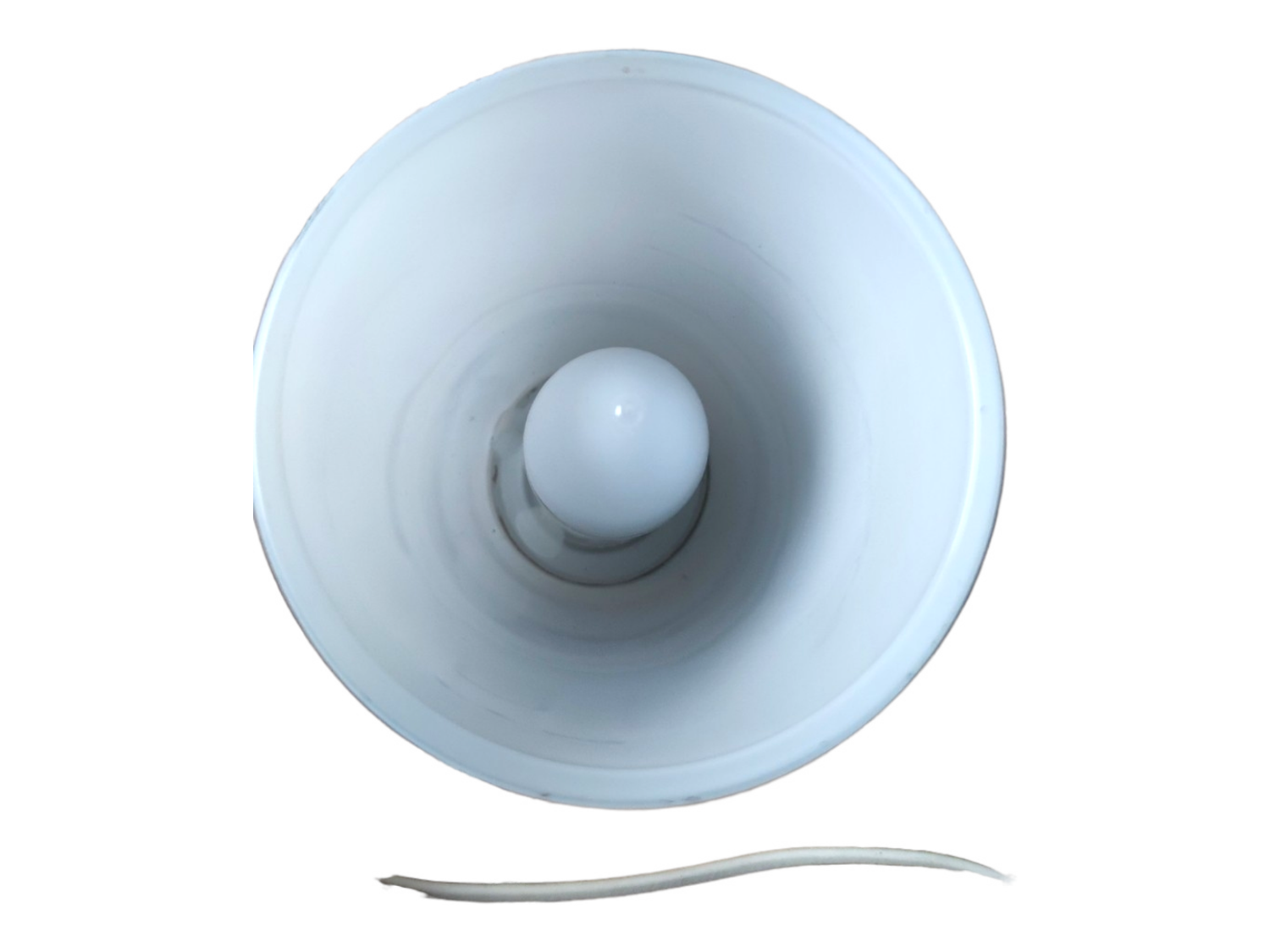 Vintage glass lamp model Gavik (white)