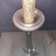 Silver-plated candle holder lamp - 19th century - antique